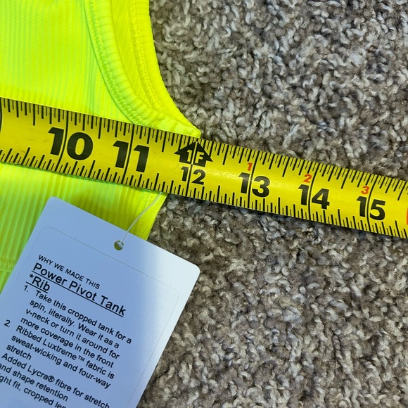 Lululemon Power Pivot Tank — 0 — NWT - Picture 4 of 6